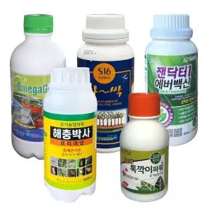 소나무 수목 관리 세트5종 (출처 본문참조-소나무재선충병 솔잎혹파리 진딧물 나방 깍지벌레 응애 흰가루병 탄저병 흰 잎마름병 살충제 벌레 퇴치 생육향상 약)