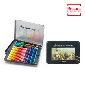 문화 색연필 틴 48색