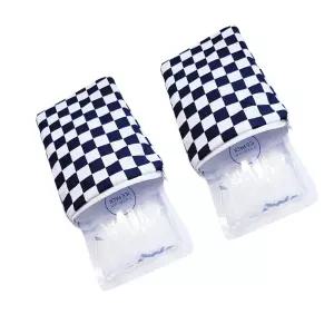 얼음찜질팩 2세트/휴대용 15x20 /해열팩 아이스팩/냉감 효과/면주머니/파우치