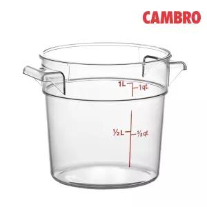 캠브로 원형 플라스틱 용기 빵 발효 통 (0.9L) RFSCW1