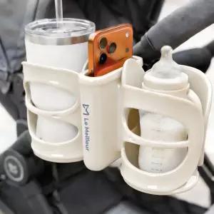 르메이어 흘림방지 2구 유모차 컵홀더 핸드폰 거치대
