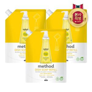 메소드 레몬민트 주방세제 리필 1L x 3개