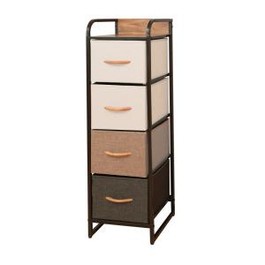 화장대 드레스룸 안방 4단 틈새 수납 원목 미니 패브릭 철제 서랍장