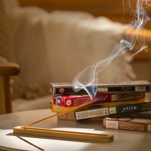 사티아 나그참파 인센스 스틱 7종 뱀부 홀더 2개 파우치 쇼핑백 세트