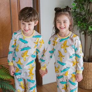 키키스토리 바나나보더 긴팔 자가드 90, 1개