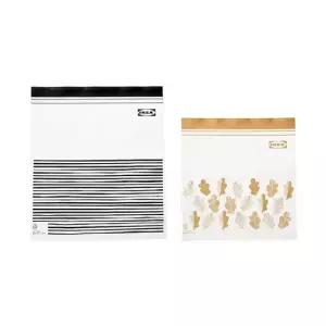 이케아 ISTAD 이스타드 지퍼백 중형 50장 위생팩 밀폐비닐 보관백 음식보관 주방용품