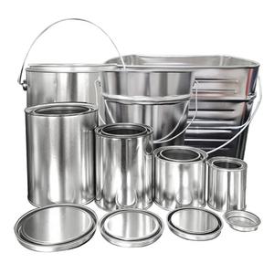 철물팩토리 페인트통 공캔 빈깡통 사이깡 뚜껑 사각깡통 화분 원형 부자재 0.5L 1L 2L 4L 5.5L