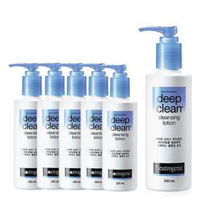 뉴트로지나 딥클린 클렌징 로션 200ml, 6개