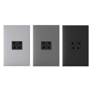 아남 르그랑 아펠라 실버 마그네슘 블랙 전기 전등 커버 전화 4P 콘센트