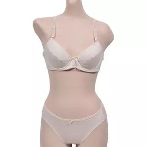 [하프클럽/소곳]부드러운 코튼 노몰드 와이어 주니어 A컵 브라팬티세트 0532vp