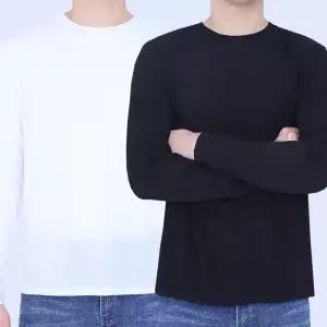 꽃중년 봄 여름 쿨티 아이스 쿨링 긴팔 쿨맥스 라운드 골프 이너웨어 등산복 상의 노가다 작업복 빅사이즈