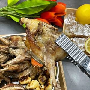 메추리 구이 고기 10마리