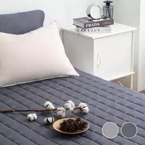 [스잠]국내산 순면모던 고정밴딩형 누빔 침대패드 MS/S/SS/Q