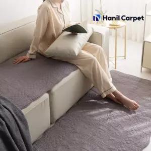 [한일카페트] 클로에 순면 워싱 소파패드 3인용 60x160