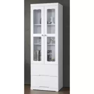 [자르파라]북유럽 심플 유리 그릇 찬장(60cm) 접시 주방 예쁜 부엌 가구 엔틱 사이드 수납 보조