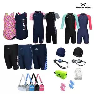 [세트 모음전] 남아 여아 아동 주니어 생존수영 5부 원피스 실내수영복