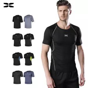 X-SHADOW 남자 머슬핏 반팔 운동 헬스복 요가 필라테스 츄리닝 트레이닝복