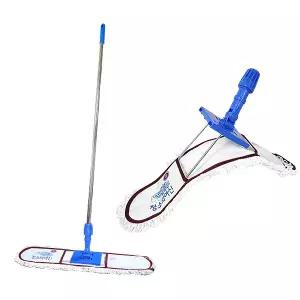 제이오마켓 왁스맙 고급 알루미늄봉 150cm 왁스걸레/바닥 먼지 마포 마대 리스킹 밀대 걸레 세트