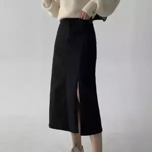 [에이와비] [140.150ver] #AWABMADE:_니즈트임코튼롱스커트 -키작녀/기장선택/1color/3size