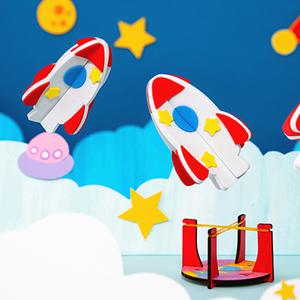 [문구티쳐] 민화샵 고무줄 로켓 만들기 diy 로켓 야외놀이 초등만들기 만들기키트