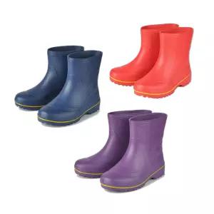 보생 EVA 조이 남,여 반장화 (청색/보라색/적색) 위생장화 안전 작업화 주방 미끄럼방지