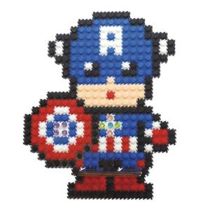 이지 툭툭블럭 스마트폰 거치대 만들기 캡틴아메리카 폰받침대 미니 디폼 블럭