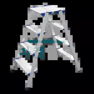 알룸 국산 알루미늄 가정용사다리 특광폭 4단