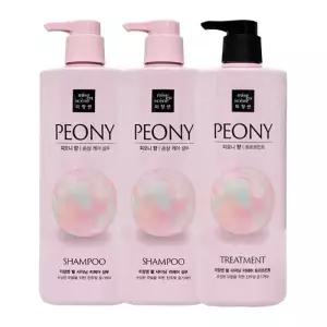 미쟝센 펄샤이닝 피오니향 샴푸 1000ml x2 + 트리트먼트 1000ml