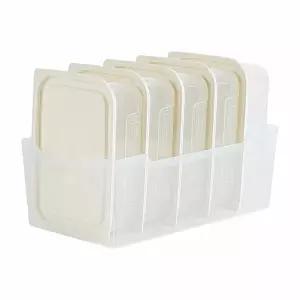 이지앤프리 이지킵 냉동실정리용기 6호 트레이 + 1250ml 용기 5p 6종 세트