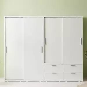 라자가구 비바 빅 2400 슬라이딩 행거형 옷장세트 LJY229