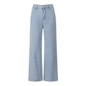 [나인식스뉴욕]뒷 밴딩 일자핏 데님 여성 롱 팬츠 (NO1TA005L0)