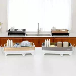 스텐팩토리 회전 자동물빠짐 알파 식기건조대 1단