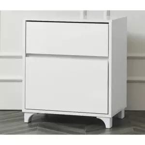 [자르파라]모던 베이직 침실 2단 협탁(60cm) 엔틱 원룸 앤틱 사이드 높은 예쁜 콘솔 소형 침대옆