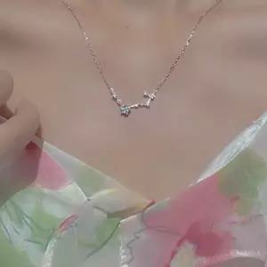 블링블링 별자리 스타 큐빅 실버 목걸이