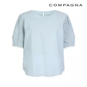 [꼼빠니아]소매배색반팔블라우스_CABU6-WRB480