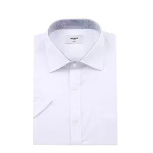 [레노마](신세계 사우스시티)(일반핏)시원하고 착용감좋은  TC스판트윌 흰색 반소매셔츠(RZUSG0010-WH)