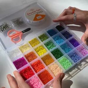 비즈 DIY 팔찌만들기 키트 비즈공예재료 세트 24color 버전1