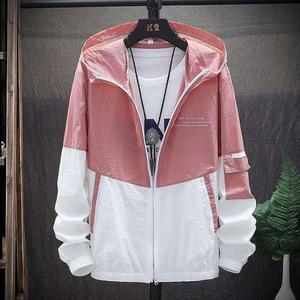 햇빛차단 여름점퍼 커플자켓 윈드브레이커 바람막이 남녀공용 후드점퍼