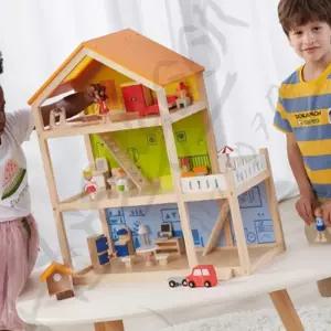 삼안 3층 인형의집 어린이집 장난감 소꿉놀이 아기 원목 원목소꿉장난 4살여아선물