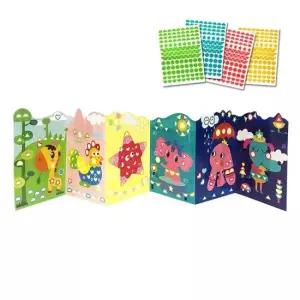 블루마토 도형 모자이크 스티커북-자연 2세트