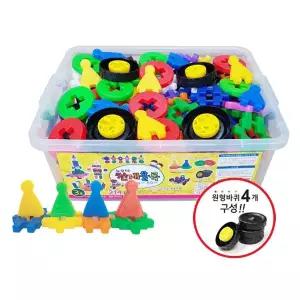 국민교육사 뉴꼬마 천재블록 3호 214pcs 와플블록