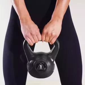 이고진 블랙 케틀벨 6kg 핸드 그립 손잡이 홈트 크로스핏 덤벨