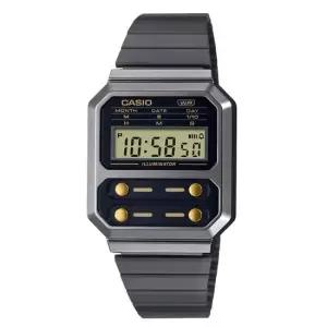CASIO 카시오 A100WEGG-1A2 남여 빈티지 골드버튼 메탈 손목시계