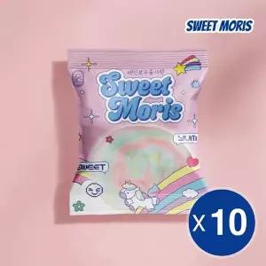 [스윗모리스] 비정제원당 화이트데이 레인보우 미니 솜사탕 4g x 10개