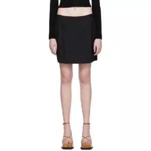 이티스 블랙 던 미니 스커트 231640F090004