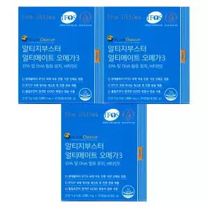 (냉장) 더리틀스 알티지부스터 얼티메이트 오메가3 1385mg x 30캡슐 3개 / 써클