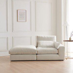 [신세계라이브쇼핑][동서가구] 컴피 모듈 2인용 패브릭 소파 (카우치 좌형) DF924392