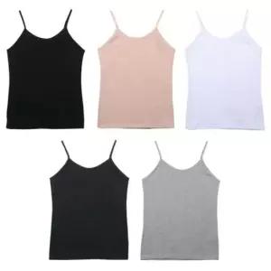 [오노마] ONM 여성 스판 면 끈런닝 나시티