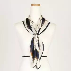 [하프클럽/샵앤]버클실크고급스카프LMD-WSC-0379-블랙