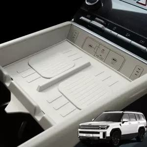 싼타페MX5 무선 충전 실리콘 패드 커버 차량 악세사리 튜닝 용품